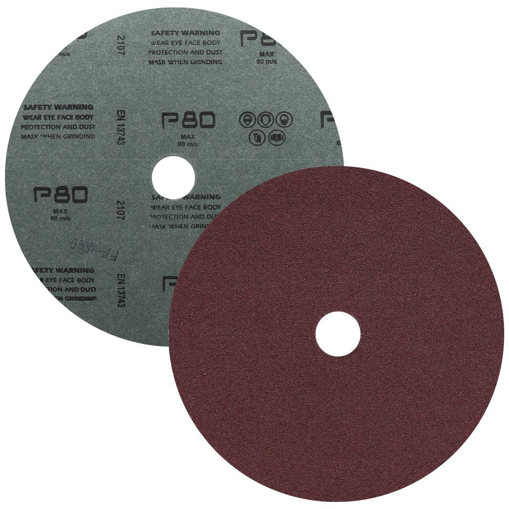 FIBRODISCO AO 7" X 7/8" G080 (Precio x pieza - Empaque c/25 pzas)