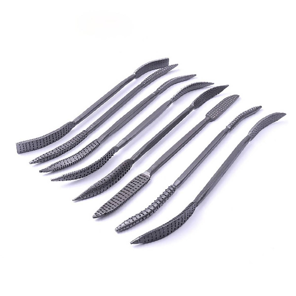 LIMAS TIPO RIFFLER 6-3/4" JGO 12PZAS