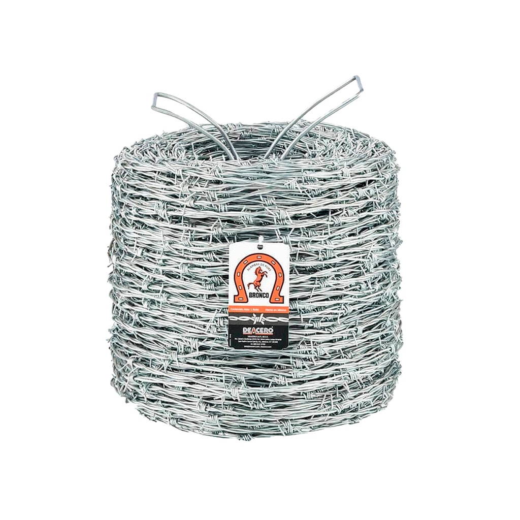 ALAMBRE DE PUAS BRONCO 12.5 4P 5" 34kg