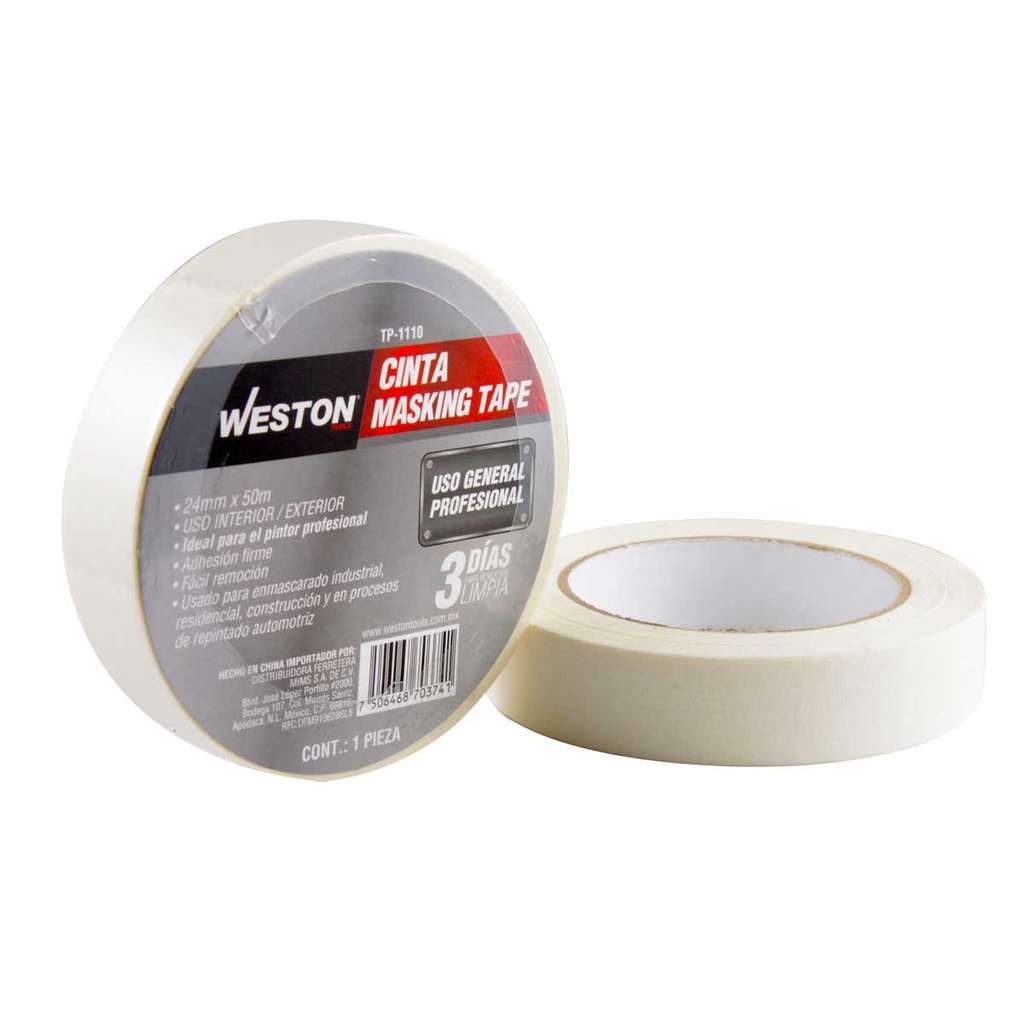 CINTA MASKING TAPE 24MM x 50M ($ x pza,)