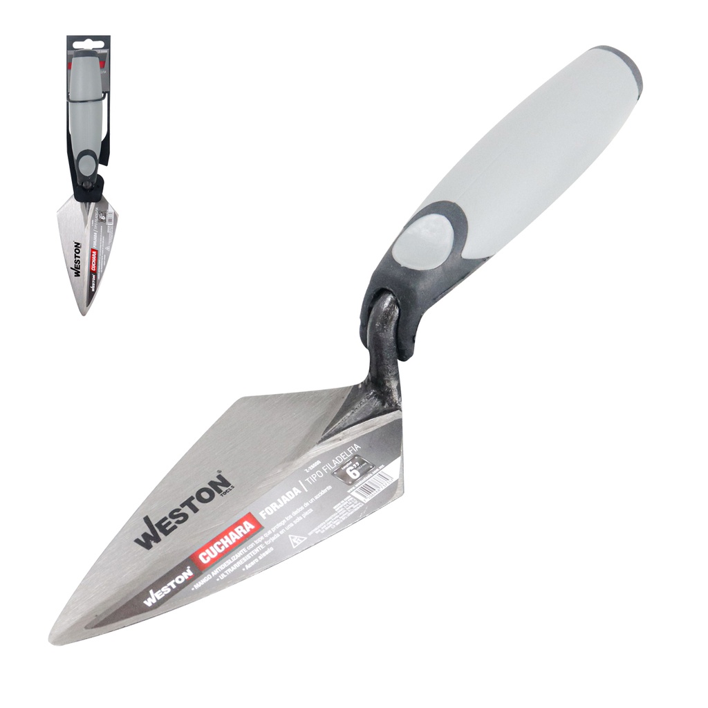 CUCHARA FORJADA TIPO FILADELFIA 6" MANGO TPR (Precio x pieza - Empaque c/12 pzas)