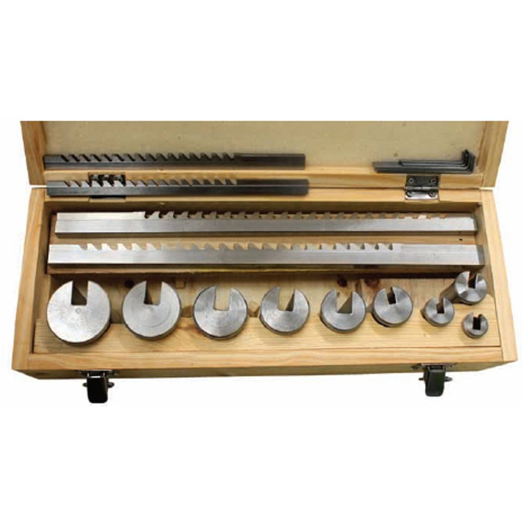 JGO. BROCHAS 1/8"B, 3/16"B ,1/4"C , 3/8"C. 18PC.