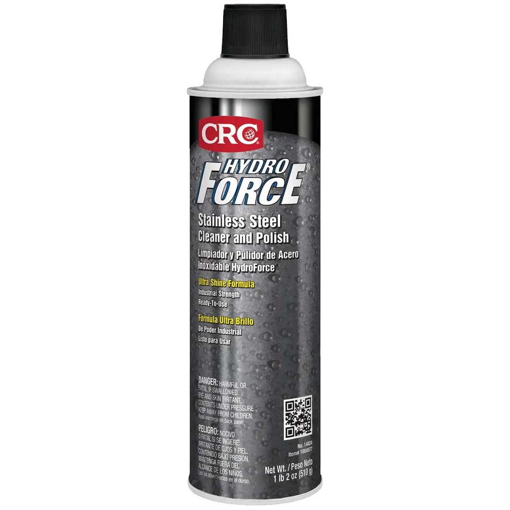 LIMPIADOR Y PULIDOR DE ACERO INOXIDABLE HYDROFORCE AEROSOL (510g)