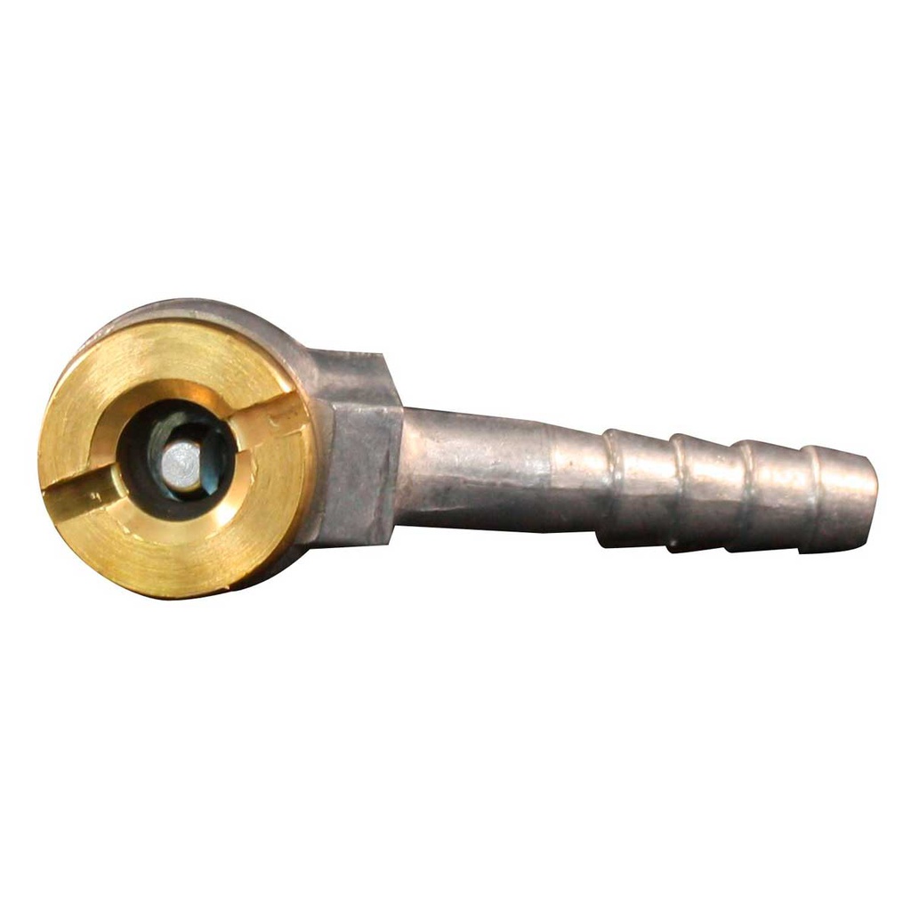 VALVULA PARA INFLAR SENCILLA 1/4"NPT CON ESPIGA  Mod  695