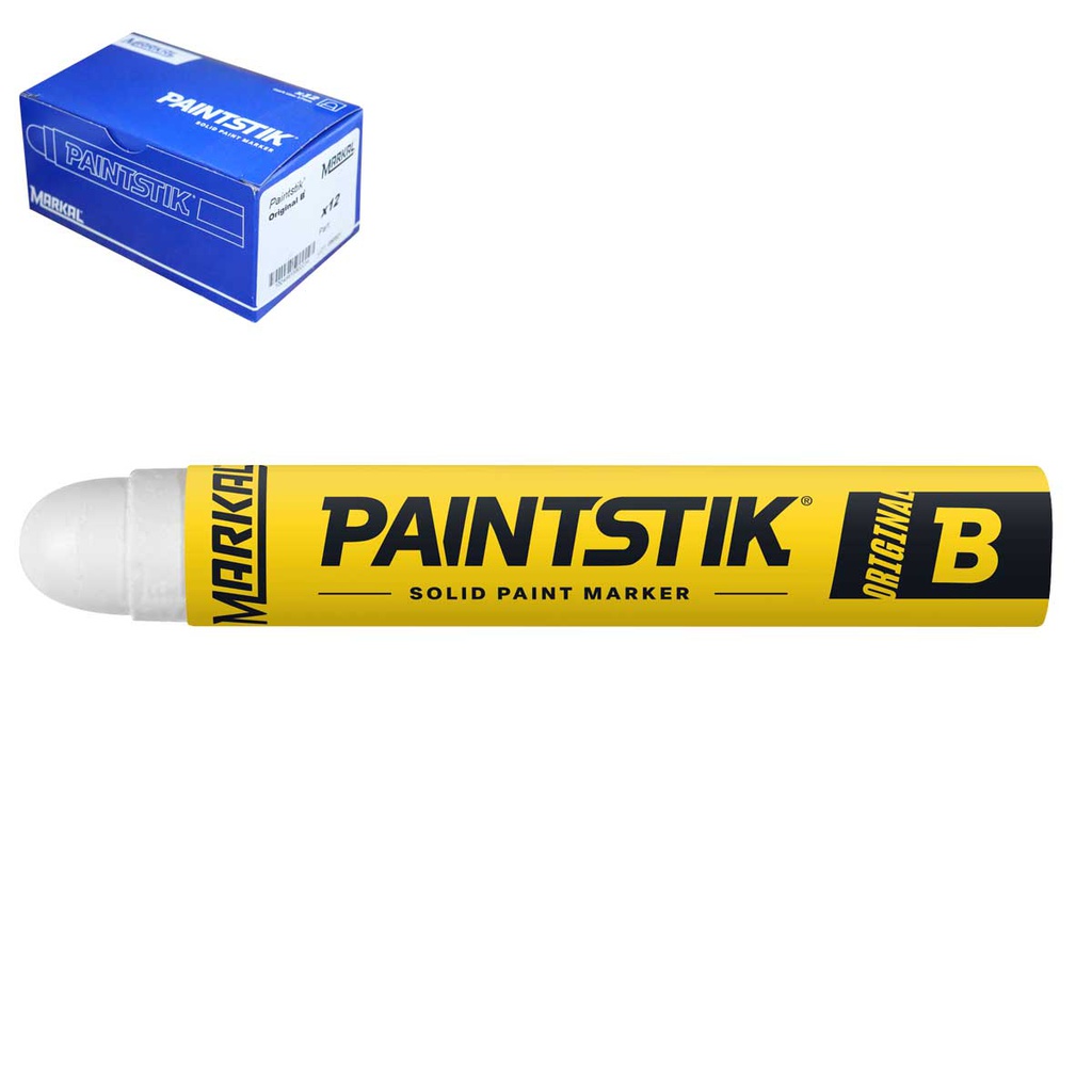 MARCADOR B PAINTSTIK BLANCO (Precio x pieza - Empaque c/12 pzas)