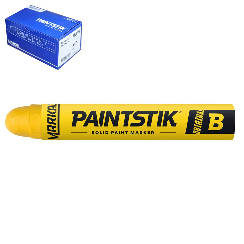 MARCADOR B PAINTSTIK AMARILLO (Precio x pieza - Empaque c/12 pzas)