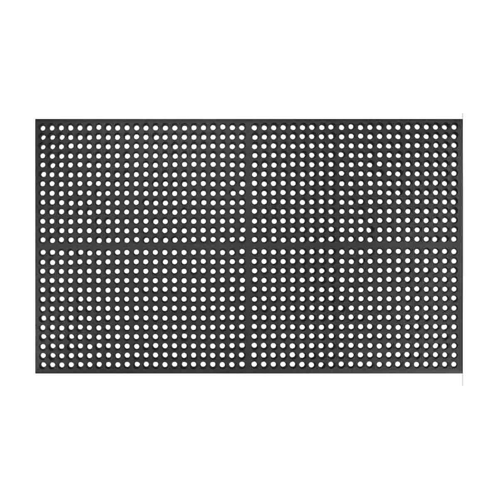 TAPETE ANTIFATIGA DE DESAGUE NEGRO 1/2'' X 36'' X 120''