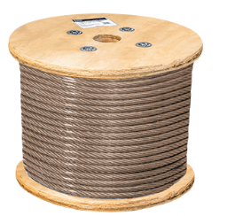 CABLE DE ACERO CON ALMA DE FIBRA 6X19 MEDIDA 5/8"