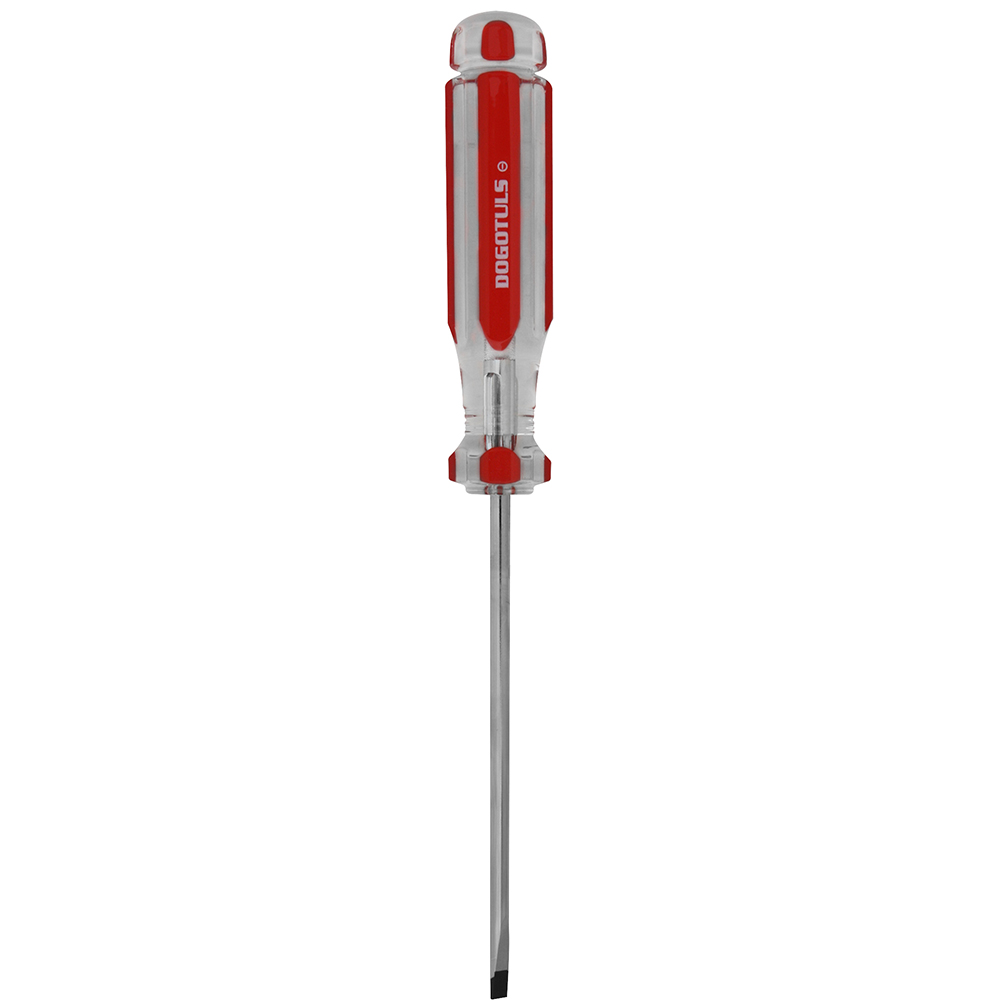 DESARMADOR ACETATO ROJO PLANO 1/8X3