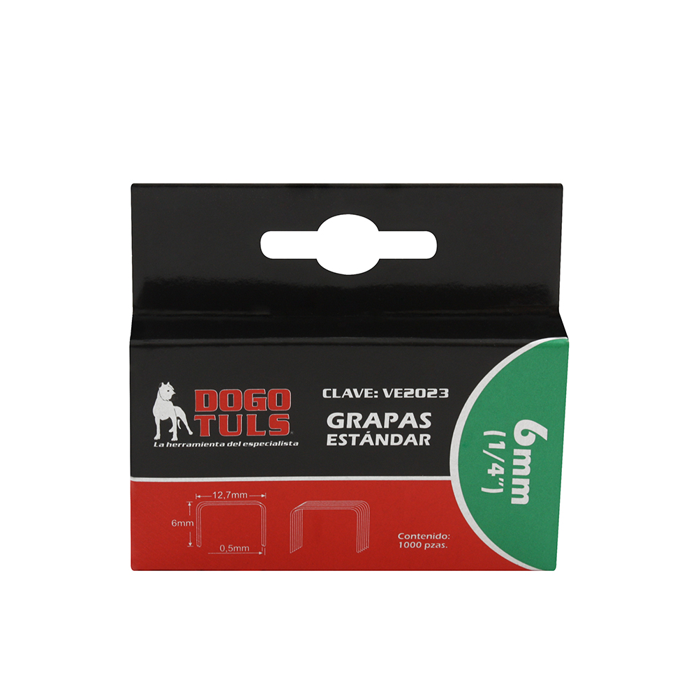 GRAPAS ESTÁNDAR  6MM (1000PZAS)