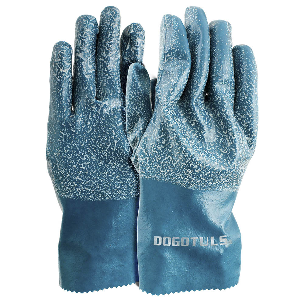 GUANTE IMPERMEABLE NITRILO AZUL