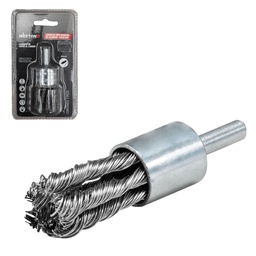 [Z-10091] CEPILLO TIPO BROCHA TRENZADO 7/8" C/VASTAGO 1/4" A. AL CARBON .020''