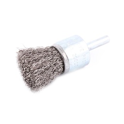 [Z-10100] CEPILLO TIPO BROCHA ONDULADO 1" C/VASTAGO 1/4" A. INOXIDABLE .012"