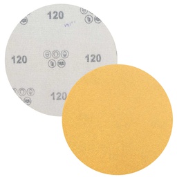 [Z-14885] DISCO DE LIJA AO GRIP ORO PAPEL C (SEMIABIERTO) 5" G100 (Precio x  Empaque c/100 pzas)