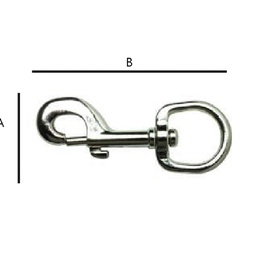 [C-00870] BANDOLA C/GANCHO NIQUELADO 1"