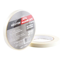 [TP-1100] CINTA MASKING TAPE 12MM x 50M ($ x pza, caja c/144)