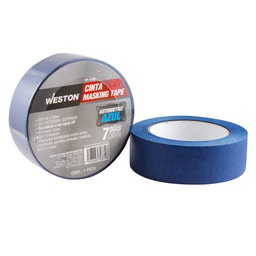 [TP-1140] CINTA MASKING TAPE AZUL 7 DÍAS 38MM x 50M ($ x pza, caja c/48)