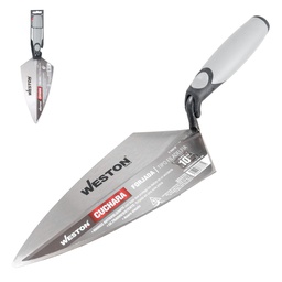[Z-26010] CUCHARA FORJADA TIPO FILADELFIA 10" MANGO TPR (Precio x pieza - Empaque c/12 pzas)