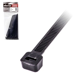 [Z-51235] CINCHO PLASTICO NEGRO 2.5 X 80MM    (bolsa c/100)