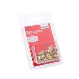 [A-16543-B] GRASERA M6 X 1 90 GRADOS BLISTER DE 10 PIEZAS