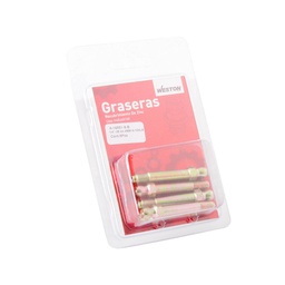 [A-16551-9-B] GRASERA 1/4-28 LARGO 29.4MM H-100LA BLISTER DE 5 PIEZAS