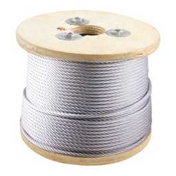 [B-047-1] CABLE DE ACERO GALVANIZADO 7X19 1/2" ROLLO 500M