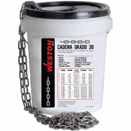 [D-260] CADENA D/ACERO PULIDO 1/2" 50KG GRADO 30          12.70 METROS