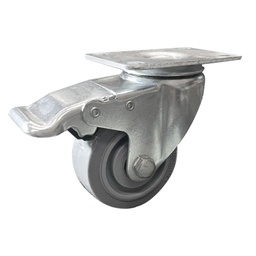[Y-1074-100] RODAJA (TPR) HITECH PERFORMA GIRA. C/FRENO 4X1-1/4"