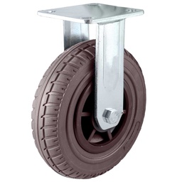 [Y-2038-150] RODAJA DE HULE CAFÉ USO RUDO FIJA 6" (150X50MM)