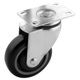 [Y-4100-100] RODAJA PU/PP 4" P/CARRITO SUPER GIRA.