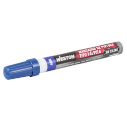 [STM-W020] MARCADOR DE PINTURA TIPO VÁLVULA AZUL (Precio x pieza - Empaque c/12 pzas)