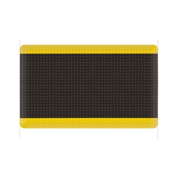[TP-1320] TAPETE ANTIFATIGA T/DIAMANTE NEGRO/AMARILLO 15/16'' X 36'' X 60''
