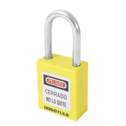 [RL9011] CANDADO PLÁSTICO BLOQUEO AMARILLO 38X44