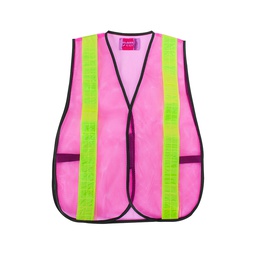 [JY3003] CHALECO MALLA ROSA DE SEGURIDAD D1
