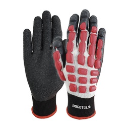[HW3051] GUANTE ANTI IMPACTO CON LATEX NEGRO (EMPAQUE DE 6)