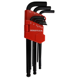 [TF2210] JGO 9 LLAVES BOLA LARGA 1.5-10MM HEX