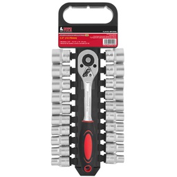 [MP2006] JUEGO DADOS D3 1/2" MM-STD MATRACA 21PZ