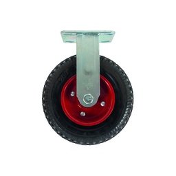 [ZF5222] RODAJA DE HULE SÓLIDO FIJA 8"